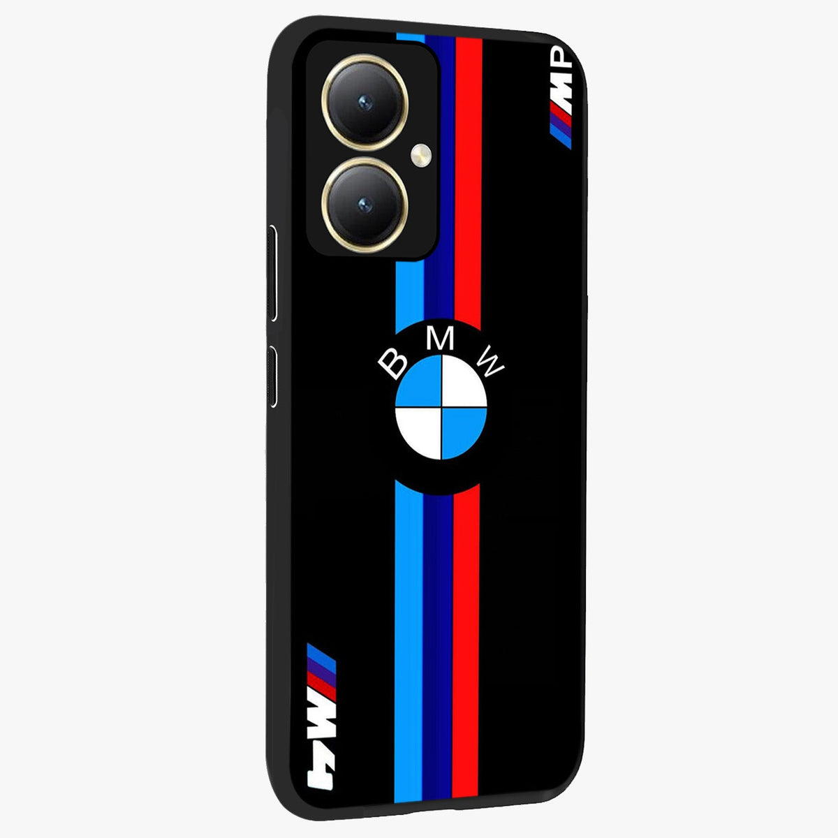 Turbo BMW Beast Glass Case upright view showcasing powerful car artwork with modern motorsport theme.