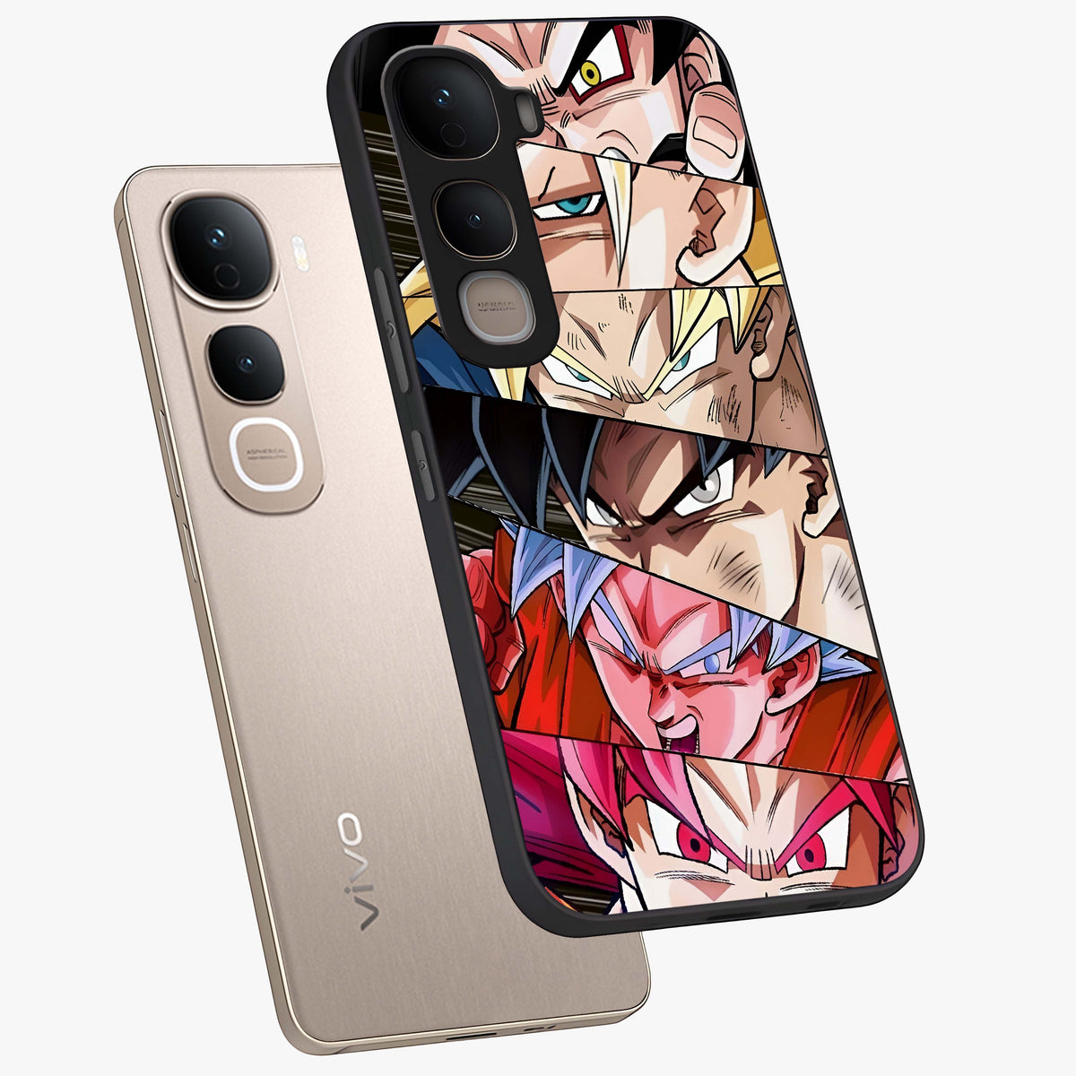 Anime Character Glass Case displayed in angled mockup highlighting colorful anime character illustration.