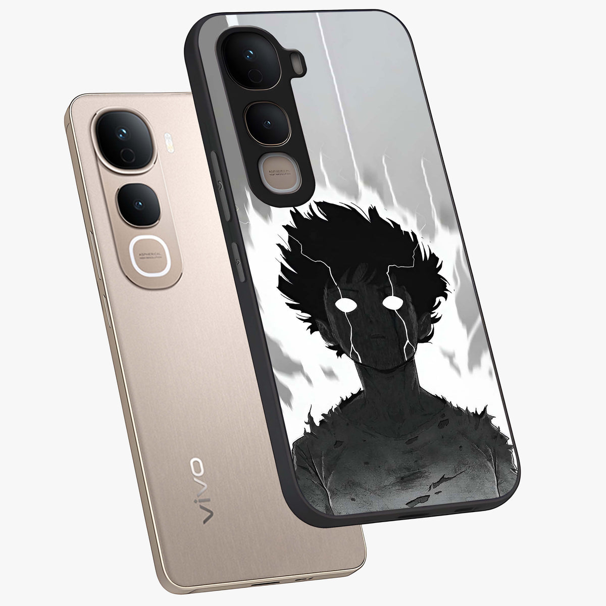 Awakened Inner Rage Glass Case displayed in angled mockup highlighting powerful graphic design and bold artistic theme.