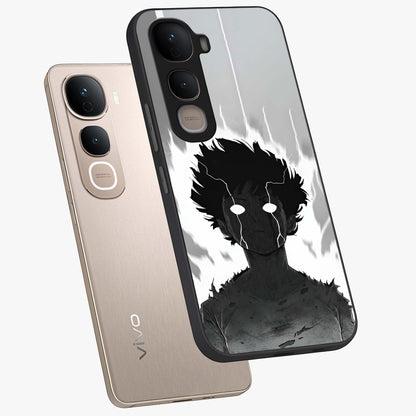 Awakened Inner Rage Glass Case displayed in angled mockup highlighting powerful graphic design and bold artistic theme.