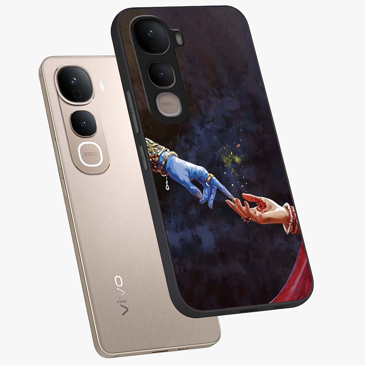 Divine Touch Eternal Glass Case displayed in angled mockup highlighting elegant divine inspired design with calm aesthetic style.