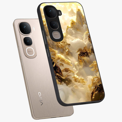Gates Of Illumination Glass Case displayed in angled mockup highlighting radiant portal inspired design with fantasy aesthetic.