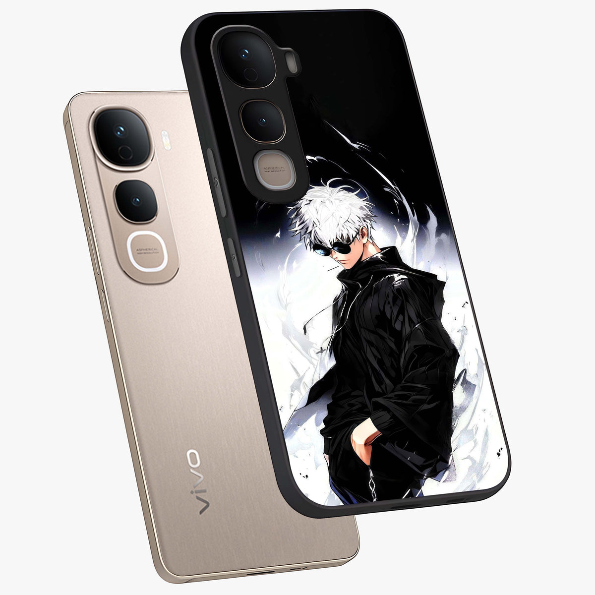 Limitless Shadow King Glass Case displayed in angled mockup highlighting dramatic dark hero design with intense aesthetic.