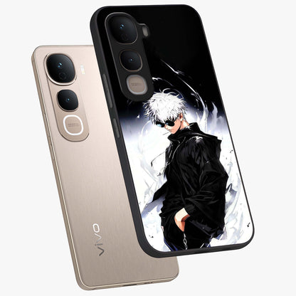 Limitless Shadow King Glass Case displayed in angled mockup highlighting dramatic dark hero design with intense aesthetic.