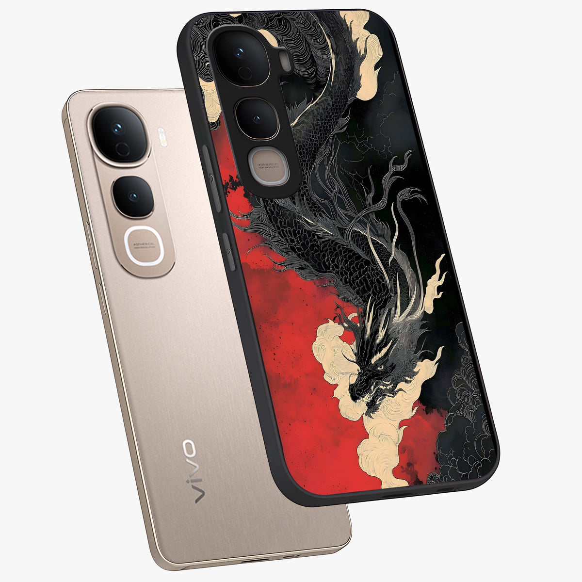 Shadow Dragon Fury Glass Case displayed in angled mockup highlighting powerful dragon illustration with dark fantasy aesthetic.