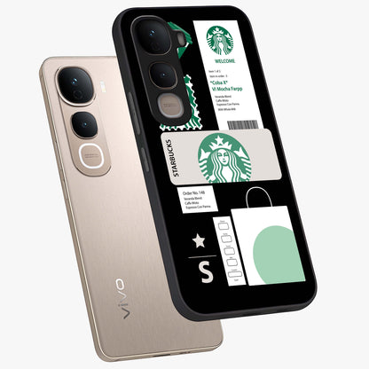 Starbucks Mocha Glass Case displayed in angled mockup highlighting stylish mocha themed design with cozy café aesthetic.