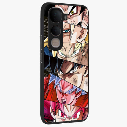 Anime Character Glass Case upright view showcasing expressive anime artwork with bold graphic style.