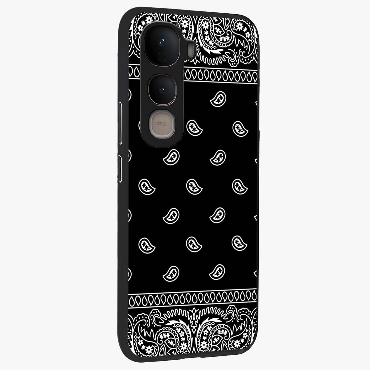 Retro Rebel Threads Glass Case upright view showcasing stylish vintage artwork with bold retro theme.