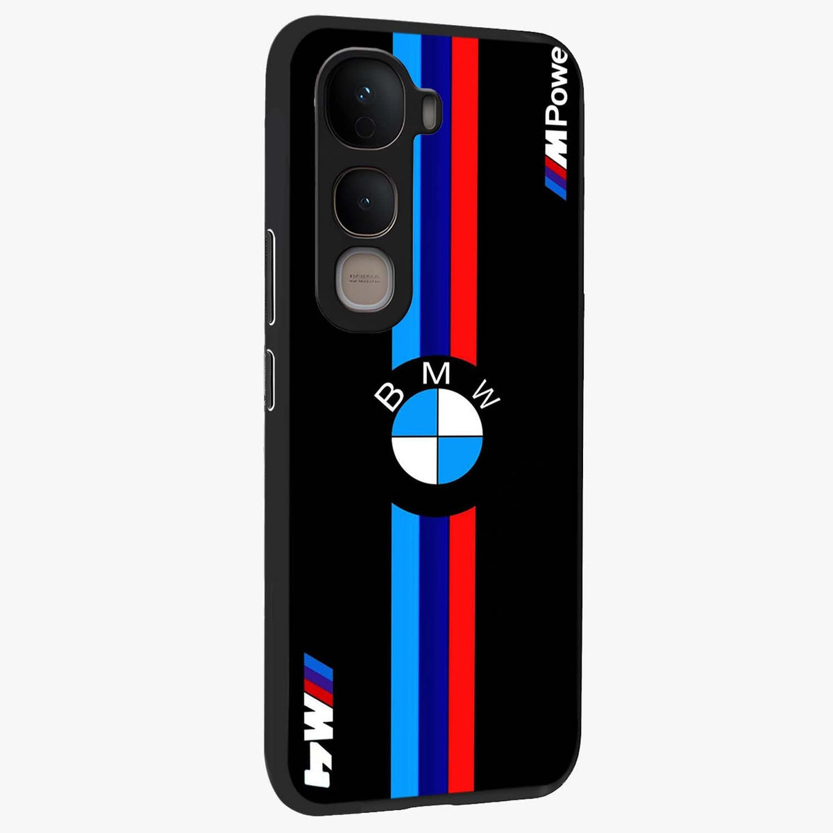 Turbo BMW Beast Glass Case upright view showcasing powerful car artwork with modern motorsport theme.