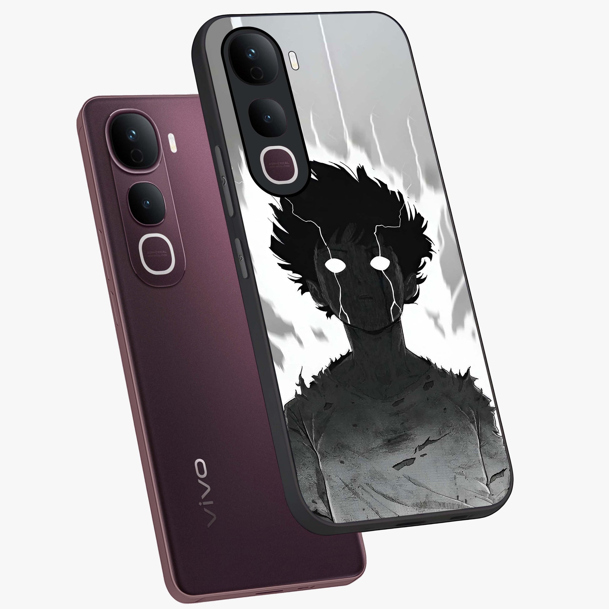 Awakened Inner Rage Glass Case displayed in angled mockup highlighting powerful graphic design and bold artistic theme.