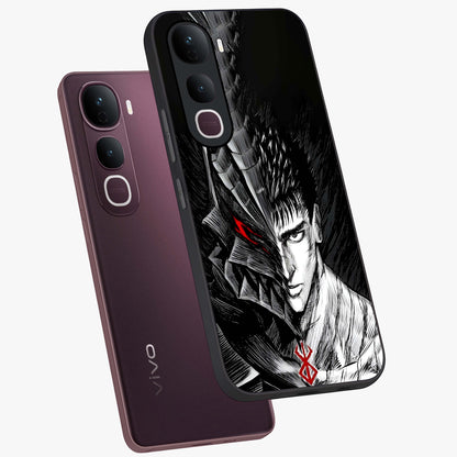 Berserker Blood Oath Glass Case displayed in angled mockup highlighting dark fantasy graphic design and powerful theme.