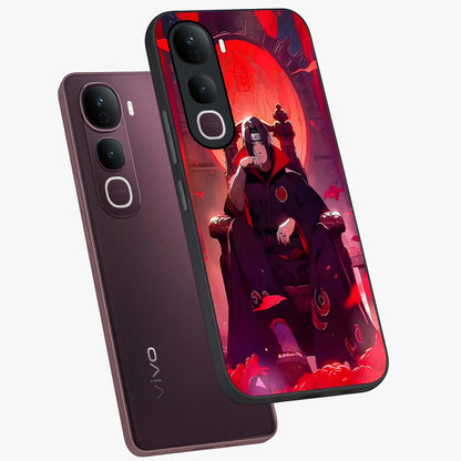 Blood Moon Sovereign Glass Case displayed in angled mockup highlighting dark celestial moon design and dramatic theme.