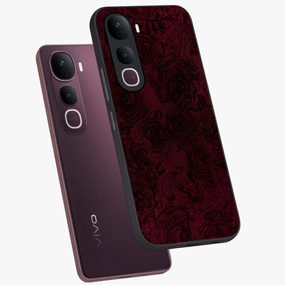 Crimson Fade Flow Glass Case displayed in angled mockup highlighting smooth gradient design with modern aesthetic style.