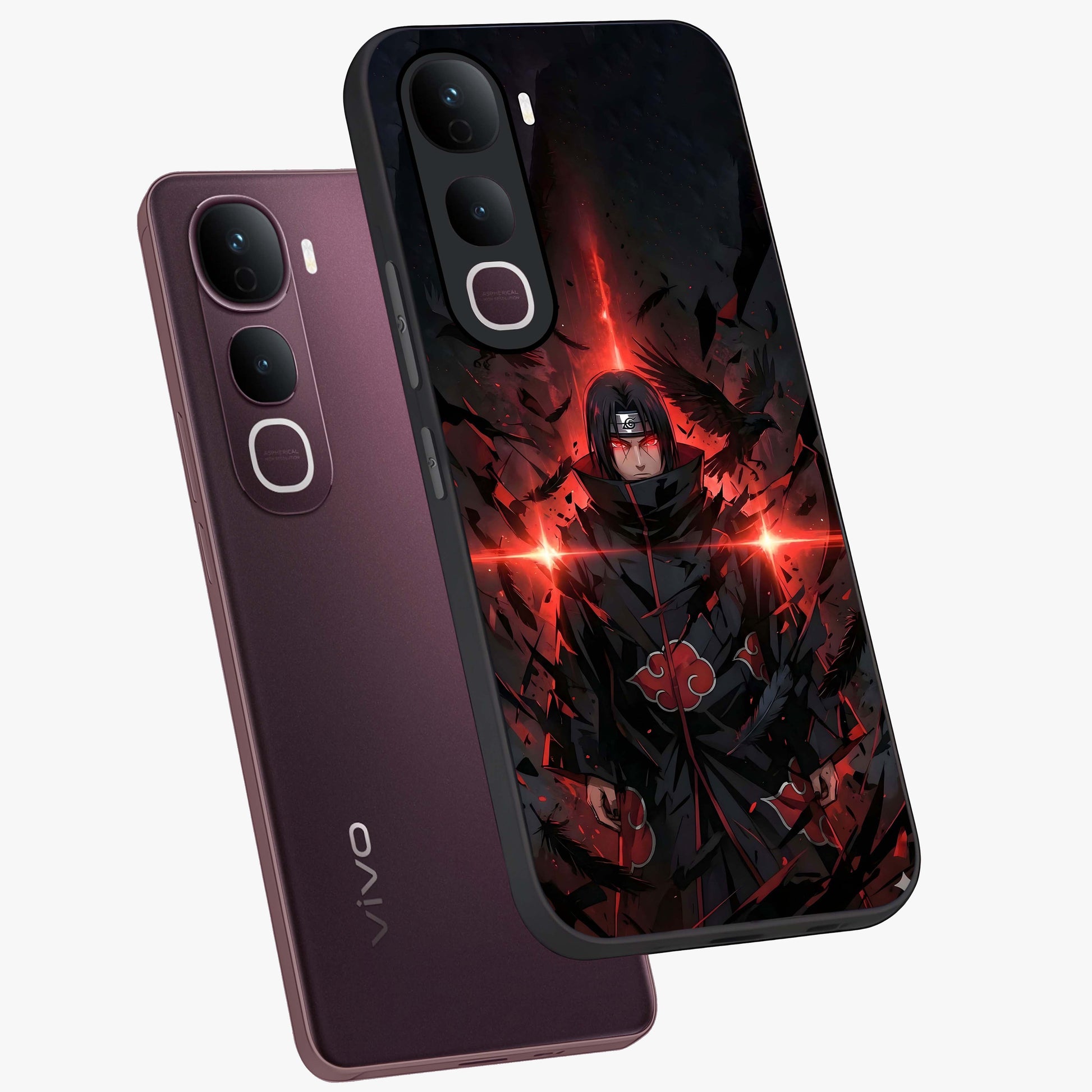 Focused Blade Discipline Glass Case displayed in angled mockup highlighting clean minimal text artwork with modern aesthetic style.