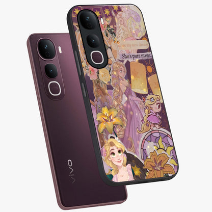Magical Tangled Dream Glass Case displayed in angled mockup highlighting whimsical fantasy design with magical aesthetic.
