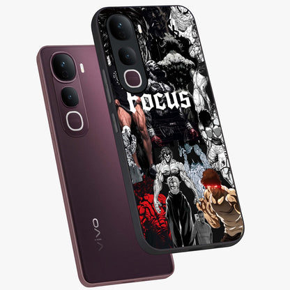 Relentless Power Focus Glass Case displayed in angled mockup highlighting bold statement design with modern aesthetic style.