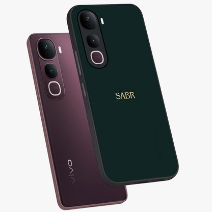 Sabr Minimal Patience Glass Case displayed in angled mockup highlighting simple inspirational design with clean aesthetic style.