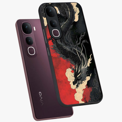 Shadow Dragon Fury Glass Case displayed in angled mockup highlighting powerful dragon illustration with dark fantasy aesthetic.