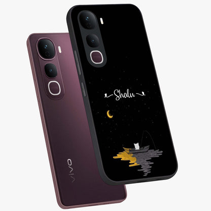 Silent Night Row Glass Case displayed in angled mockup highlighting peaceful evening design with dreamy night aesthetic.