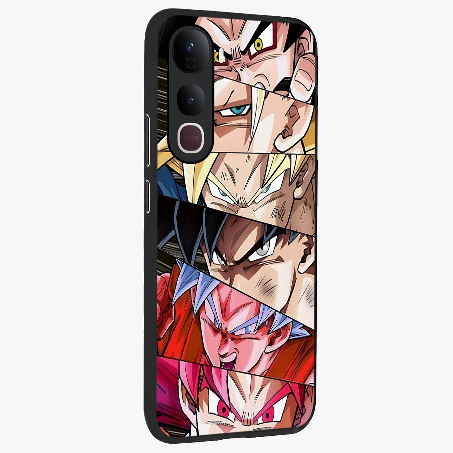 Anime Character Glass Case upright view showcasing expressive anime artwork with bold graphic style.