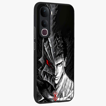 Berserker Blood Oath Glass Case upright view showcasing intense warrior aesthetic with dramatic artistic style.