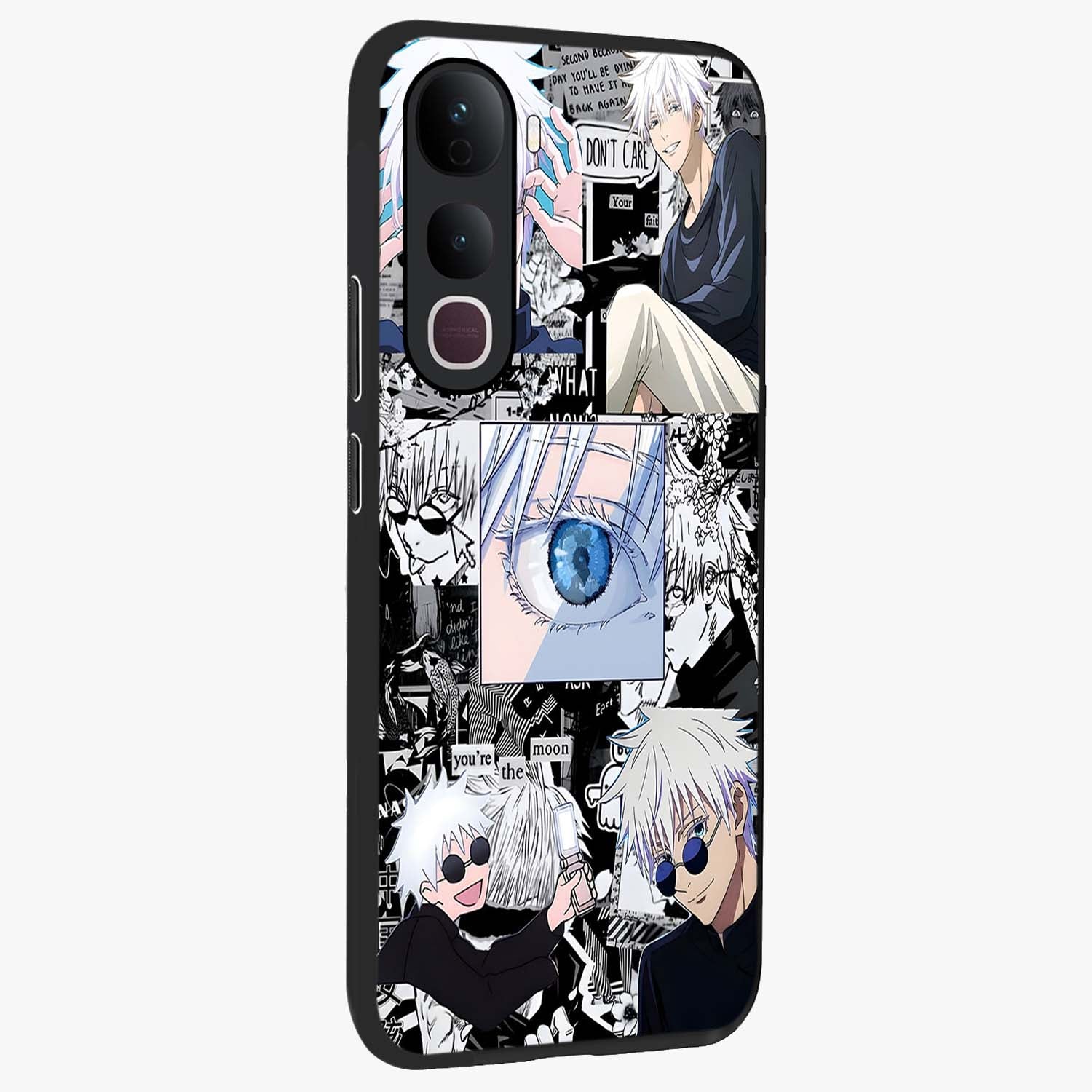 Infinity Sorcerer Chaos Glass Case upright view showcasing dramatic sorcerer artwork with chaotic mystical theme.
