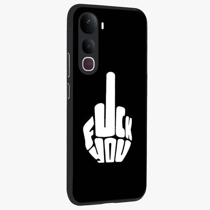 Rebel Mode On Glass Case upright view showcasing striking statement artwork with bold rebellious theme.