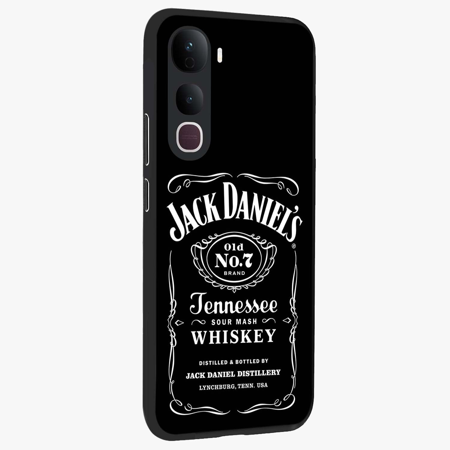 Vintage Whiskey Heritage Glass Case upright view showcasing stylish vintage whiskey artwork with timeless bar culture theme.