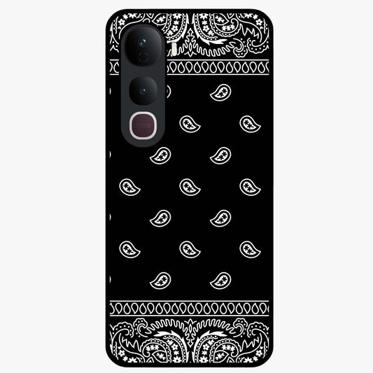 Retro Rebel Threads Glass Case showing flat back view with vintage street style artwork and glossy glass finish.