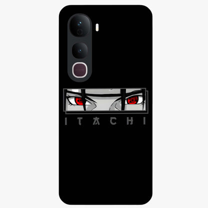 Scarlet Gaze Dominance Glass Case showing flat back view with striking red themed artwork and glossy glass finish.