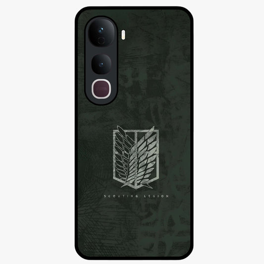 Wings Of Freedom Glass Case showing flat back view with symbolic wings artwork and glossy glass finish.