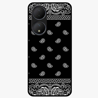 Retro Rebel Threads Glass Case showing flat back view with vintage street style artwork and glossy glass finish.