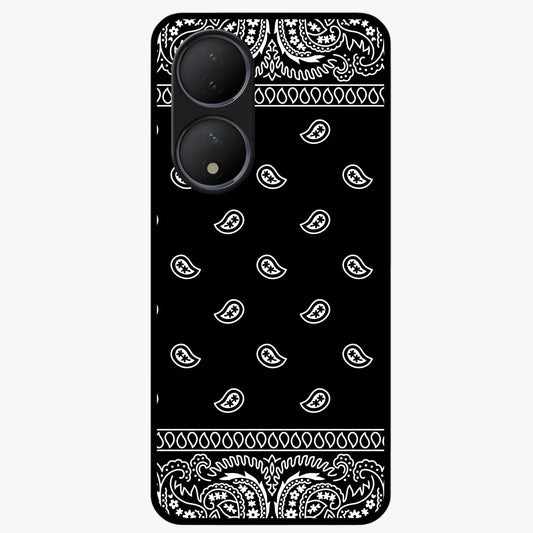 Retro Rebel Threads Glass Case showing flat back view with vintage street style artwork and glossy glass finish.