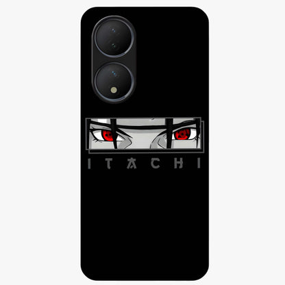 Scarlet Gaze Dominance Glass Case showing flat back view with striking red themed artwork and glossy glass finish.