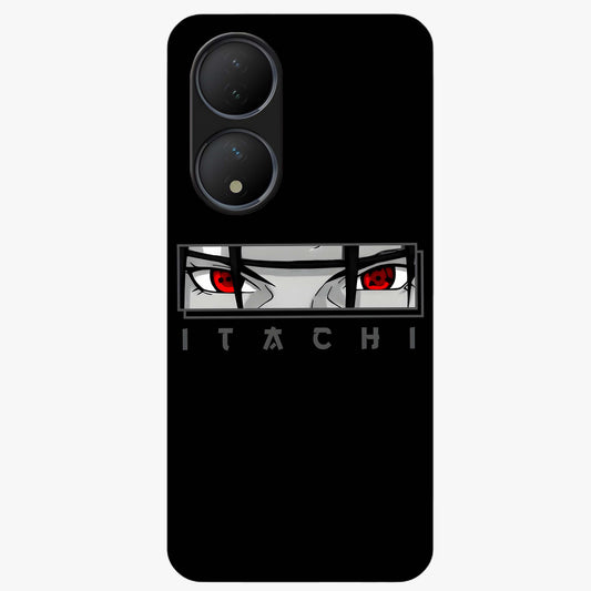Scarlet Gaze Dominance Glass Case showing flat back view with striking red themed artwork and glossy glass finish.
