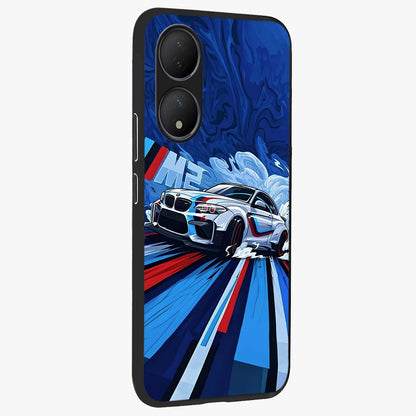 Drift Power Rush Glass Case upright view showcasing high speed racing artwork with bold automotive theme.