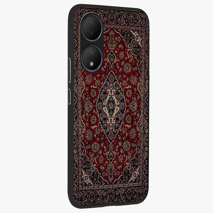 Heritage Carpet Royale Glass Case upright view showcasing detailed ornamental artwork with luxurious traditional theme.