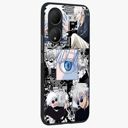 Infinity Sorcerer Chaos Glass Case upright view showcasing dramatic sorcerer artwork with chaotic mystical theme.