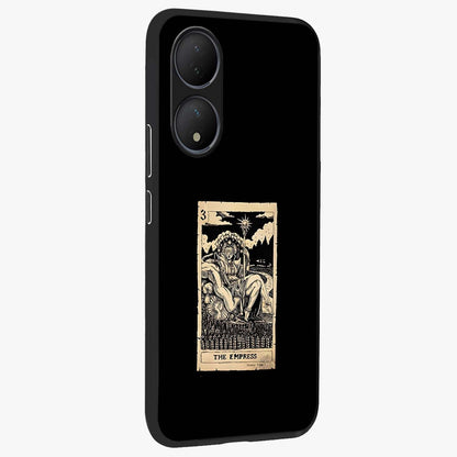 The Empress Glass Case upright view showcasing powerful empress themed artwork with luxurious artistic theme.