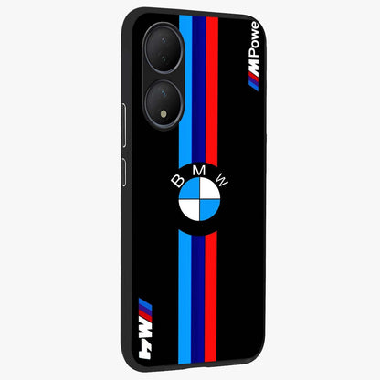 Turbo BMW Beast Glass Case upright view showcasing powerful car artwork with modern motorsport theme.