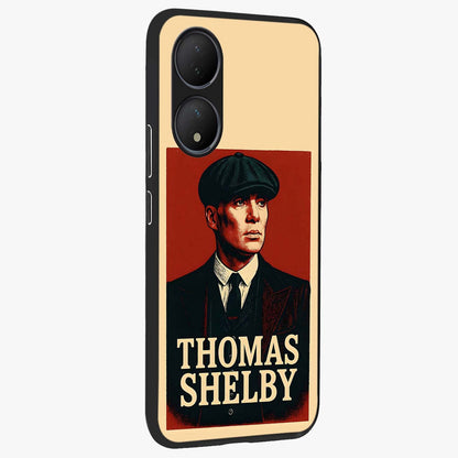 Vintage Mafia Authority Glass Case upright view showcasing dramatic vintage artwork with iconic authority theme.