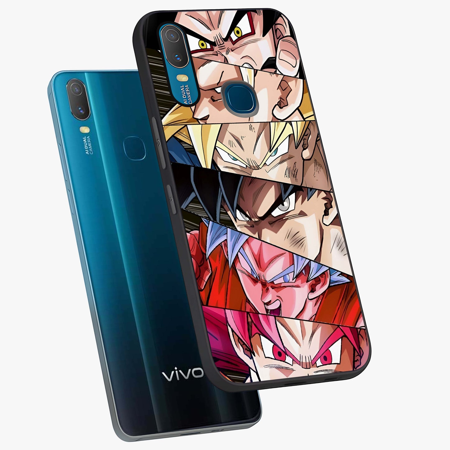 Anime Character Glass Case displayed in angled mockup highlighting colorful anime character illustration.