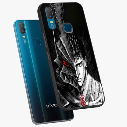 Berserker Blood Oath Glass Case displayed in angled mockup highlighting dark fantasy graphic design and powerful theme.