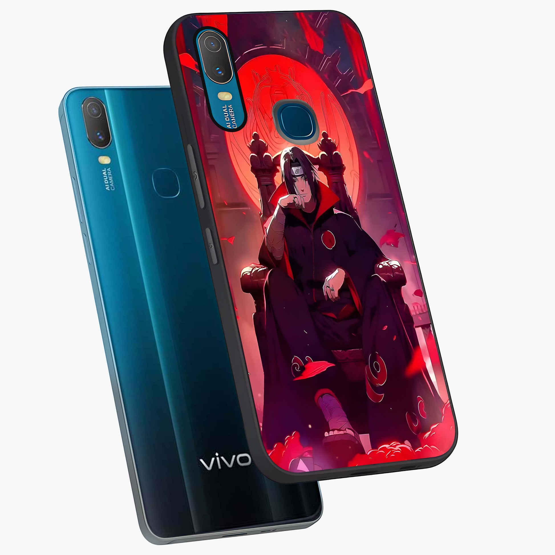 Blood Moon Sovereign Glass Case displayed in angled mockup highlighting dark celestial moon design and dramatic theme.