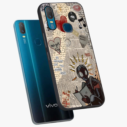 City Dream Sketch Glass Case displayed in angled mockup highlighting minimal city illustration with aesthetic sketch style.