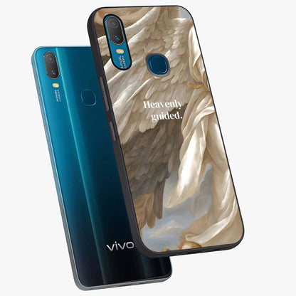 Divine Winged Grace Glass Case displayed in angled mockup highlighting graceful wing design with divine aesthetic style.