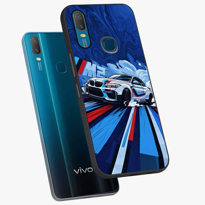 Drift Power Rush Glass Case displayed in angled mockup highlighting powerful drift car design with sporty aesthetic style.