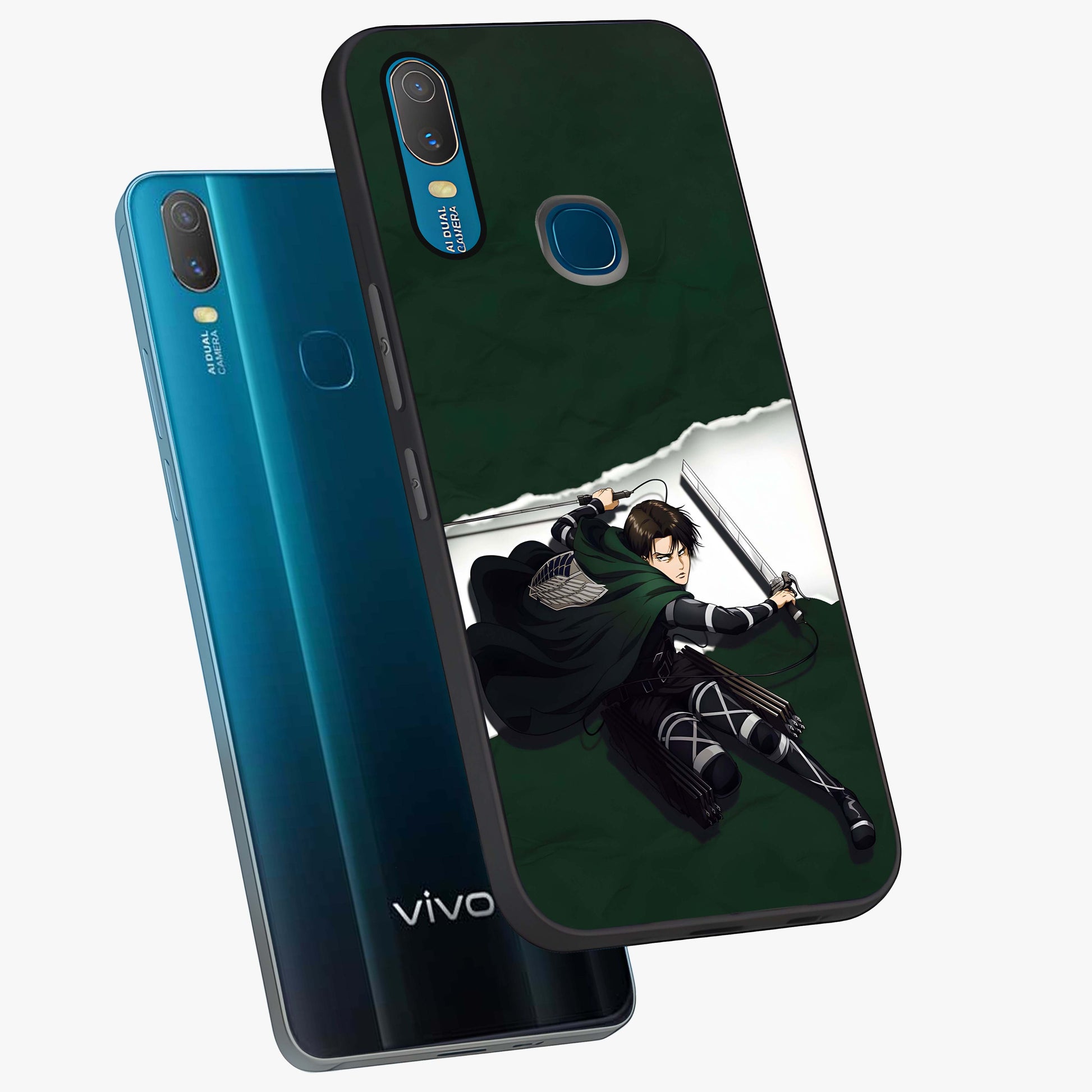 Emerald War Vanguard Glass Case displayed in angled mockup highlighting intense battle inspired design with emerald tone aesthetic.