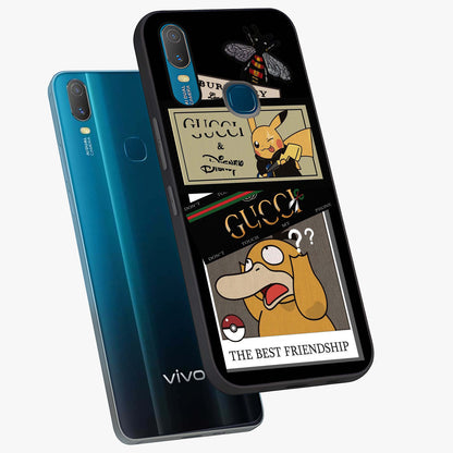 Gucci Play Mashup Glass Case displayed in angled mockup highlighting stylish fashion mashup design with bold aesthetic.