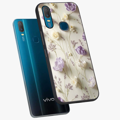 Lilac Breeze Harmony Glass Case displayed in angled mockup highlighting calm lilac breeze design with soothing aesthetic style.